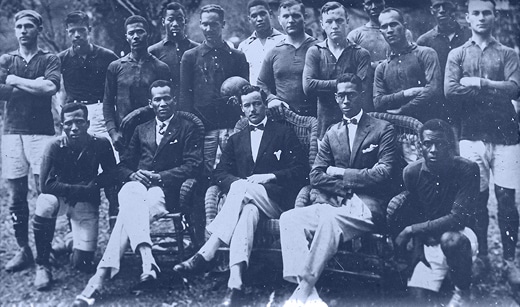 Curaçao national football selection team photo, 1921 — founding of the Curaçaose Voetbal Bond